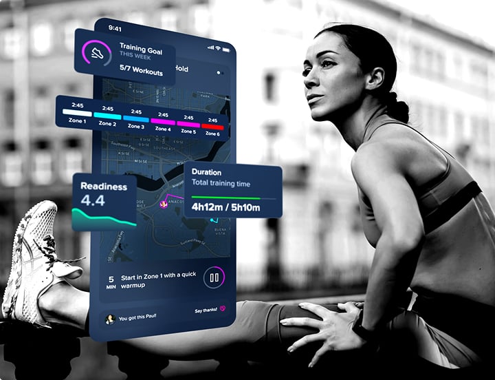 runner doijng stretching